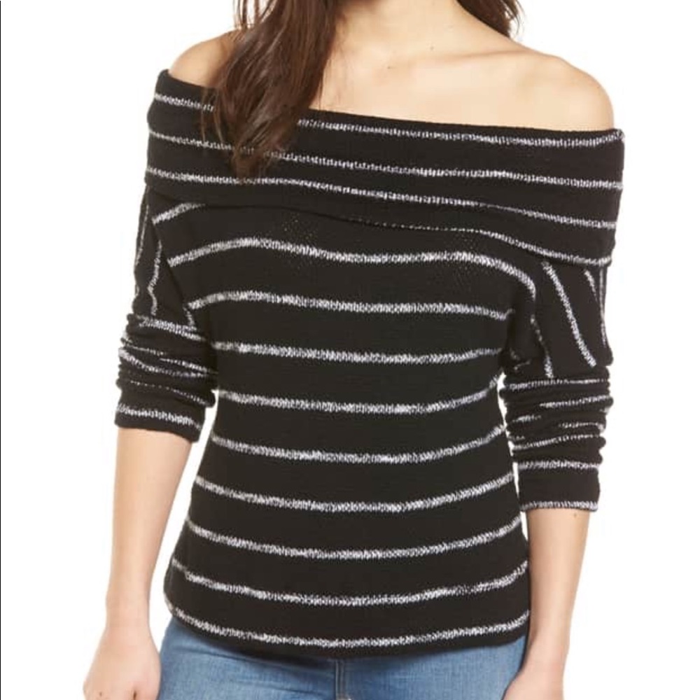 Caslon Nordstrom NWTs 3-IN1 Black&White Top